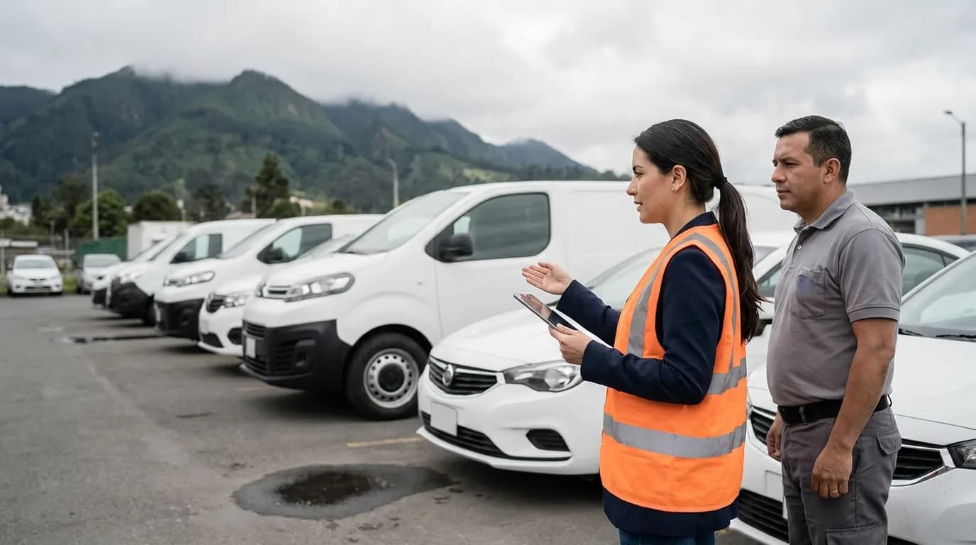 Inspeccion de la flota de vehiculos de una empresa en el marco del plan estrategico de seguridad vial